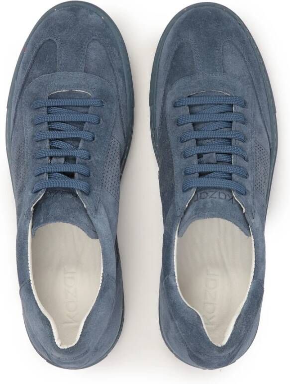 Kazar Suede sneakers in blauwe kleur Blue Heren