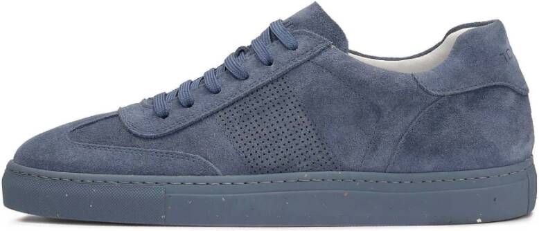 Kazar Suede sneakers in blauwe kleur Blue Heren