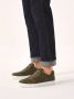 Kazar Suede sneakers in khaki kleur op witte zool Green Heren - Thumbnail 3