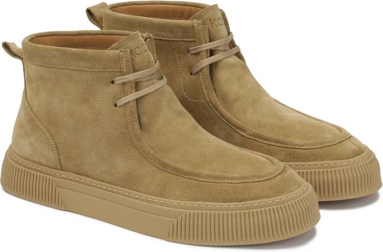 Kazar Suede sneakers met een hogere bovenkant Beige Heren