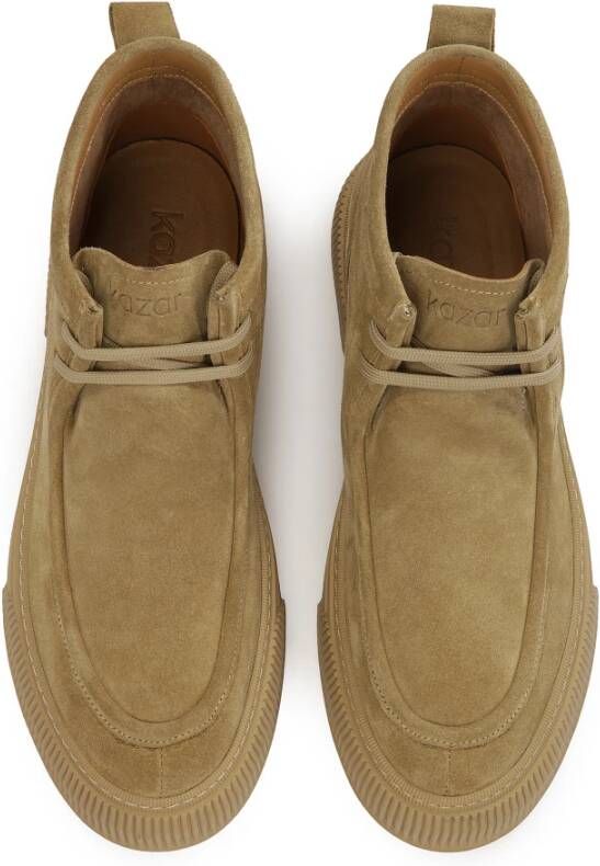 Kazar Suede sneakers met een hogere bovenkant Beige Heren