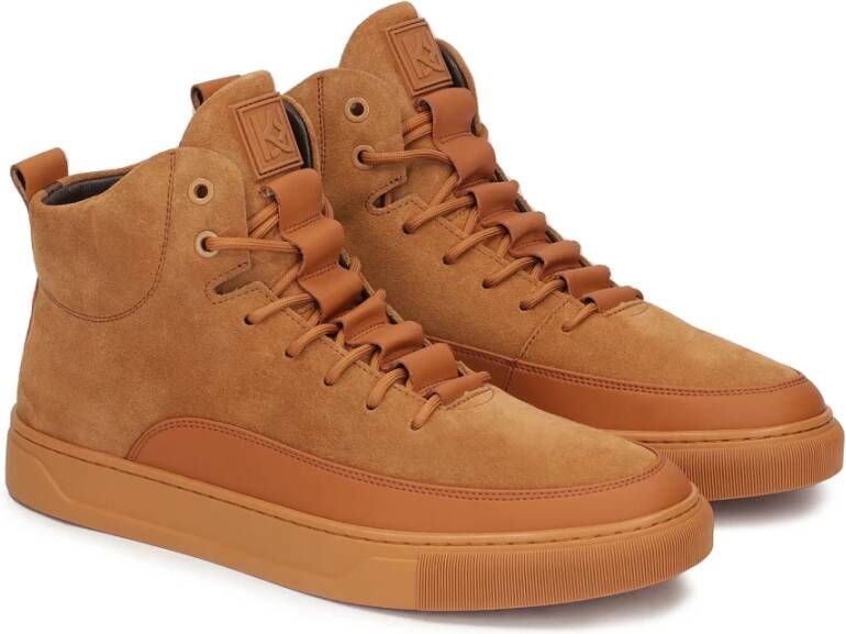 Kazar Suede sneakers met enkelhoog bovendeel Orange Heren