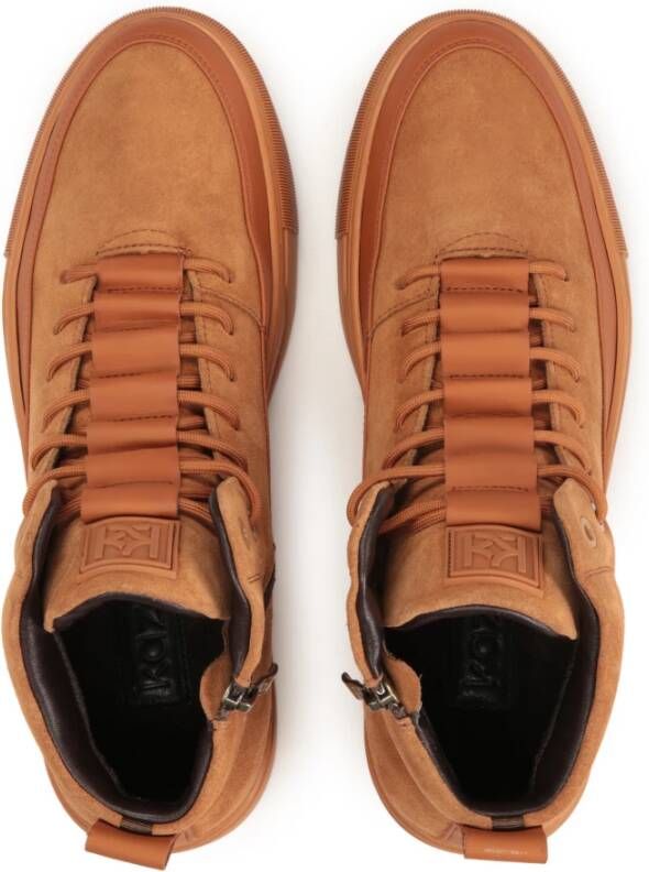 Kazar Suede sneakers met enkelhoog bovendeel Orange Heren