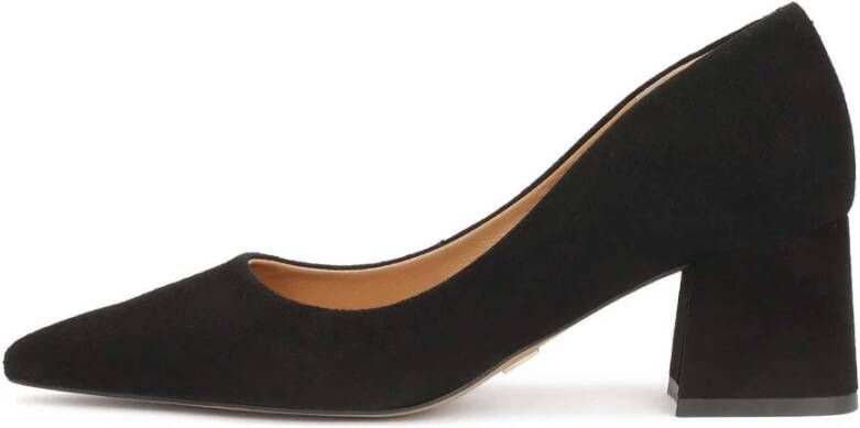 Kazar Suede zwarte minimalistische pumps Black Dames