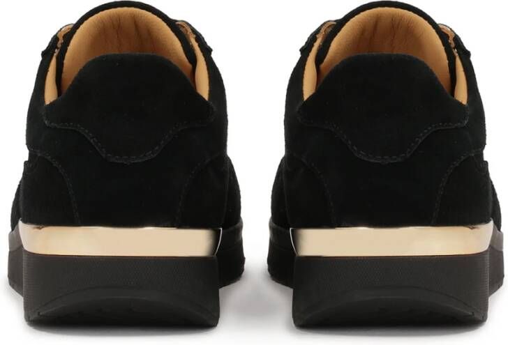 Kazar Suede zwarte sneakers Black Dames