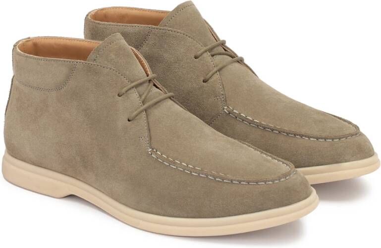 Kazar Taupe Suède Oxford Schoenen Beige Heren