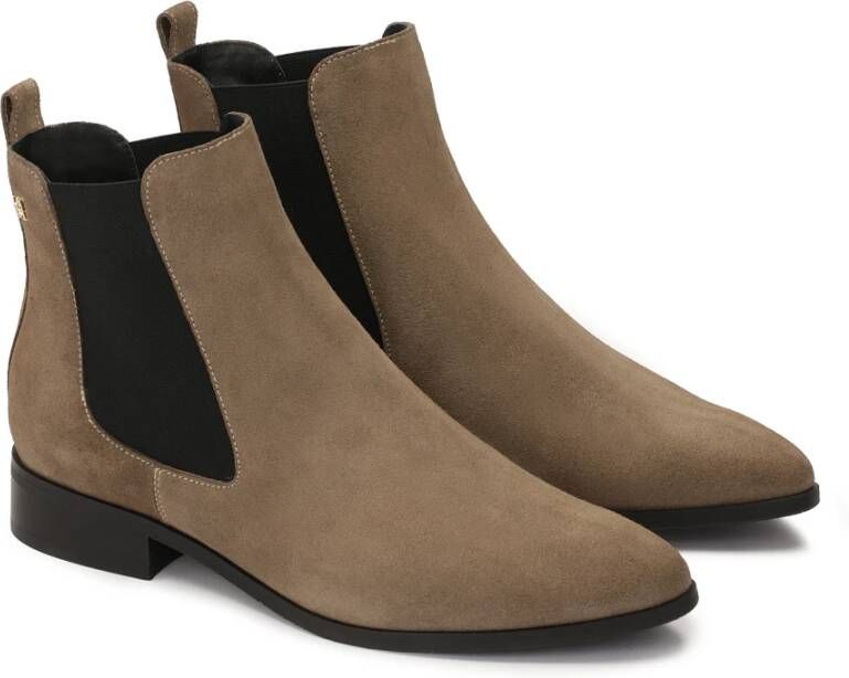 Kazar Taupekleurige suède pantoffels Beige Dames