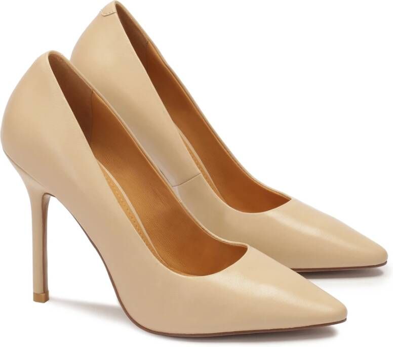 Kazar Tijdloze beige stiletto's met een slanke hak Beige Dames