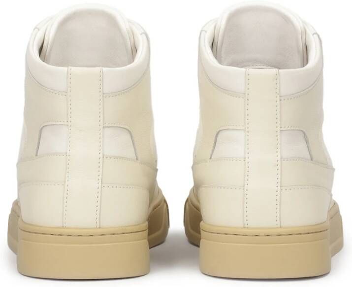 Kazar Tijdloze herensneakers met hoge schacht White Heren