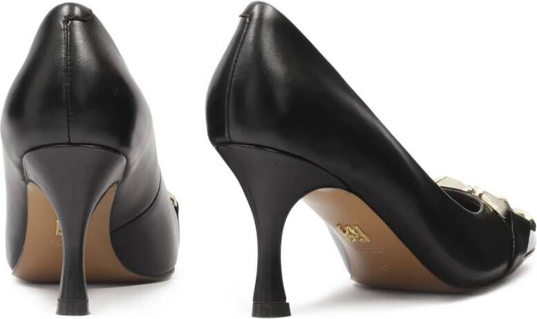 Kazar Tijdloze pumps met gouden decoratie op de neus Black Dames