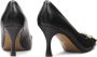 Kazar Tijdloze pumps met gouden decoratie op de neus Black Dames - Thumbnail 7