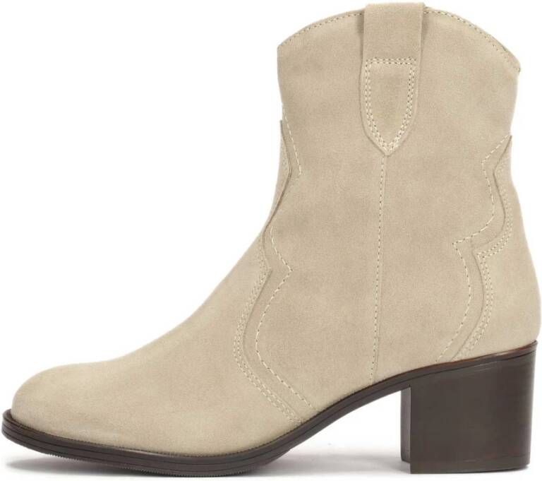 Kazar Tijdloze suède cowboy laarzen Beige Dames