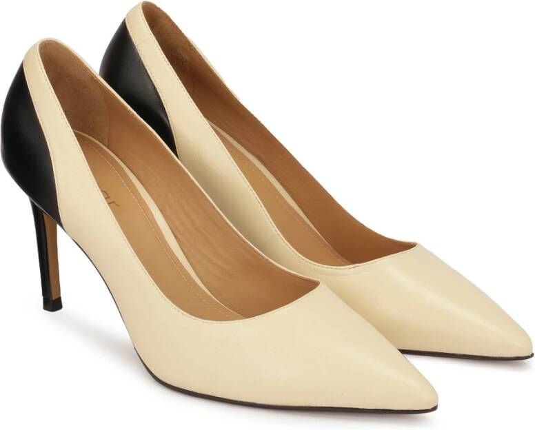 Kazar Tweekleurige pumps op een slanke stilettohak Beige Dames