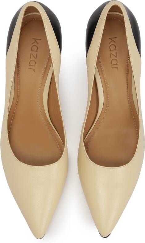 Kazar Tweekleurige pumps op een slanke stilettohak Beige Dames