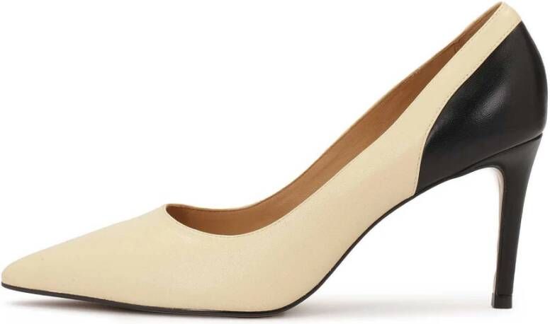 Kazar Tweekleurige pumps op een slanke stilettohak Beige Dames