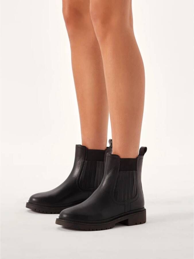 Kazar Urban Chelsea laarzen met een slip-on bovenwerk Black Dames