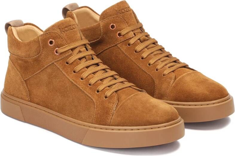 Kazar Urban suède sneakers met veters Brown Heren