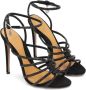 Kazar Versierde zwarte sandalen met sprankelende bandjes Black Dames - Thumbnail 3