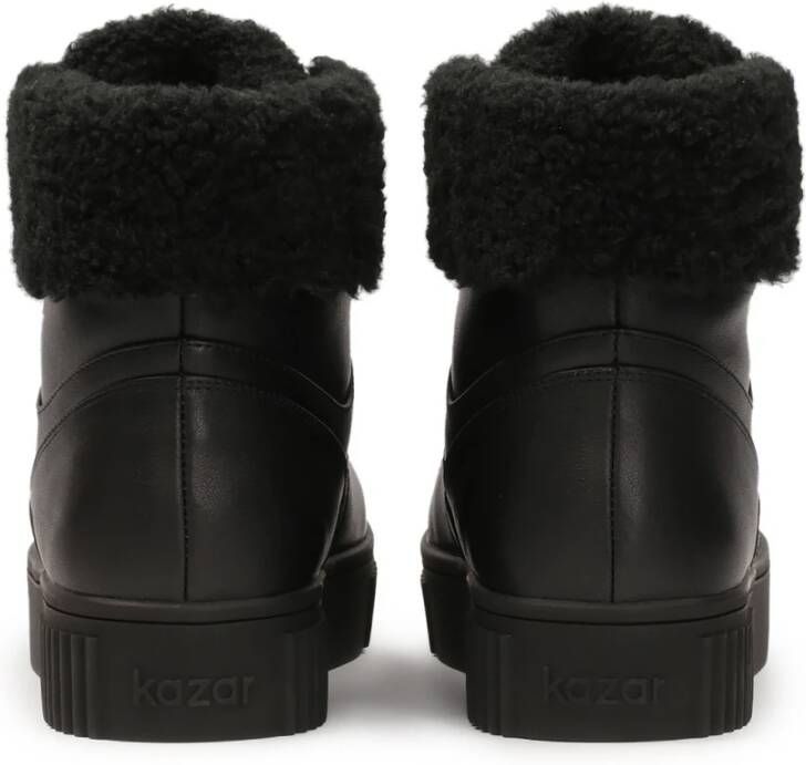 Kazar Veterschoenen gevoerd met nepbont Black Dames