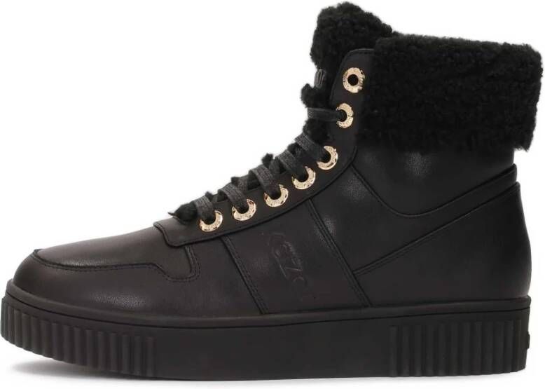 Kazar Veterschoenen gevoerd met nepbont Black Dames