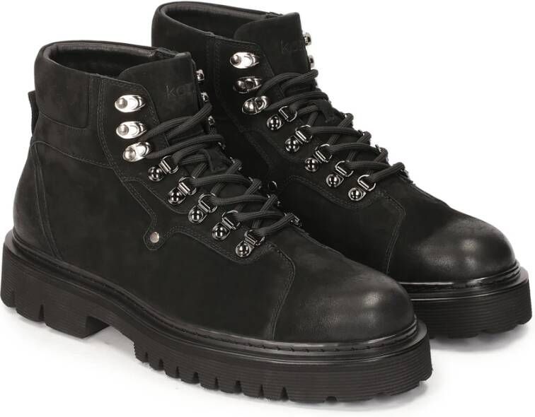 Kazar Veterschoenen van nubuckleer Black Heren