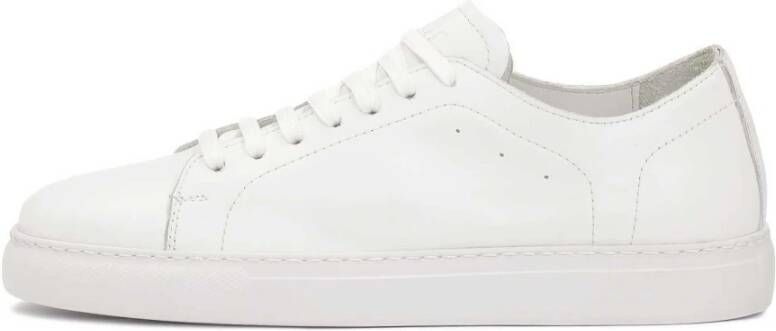 Kazar Witte heren sneakers met veters White Heren