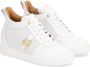 Kazar Witte Leren Geperforeerde Sneakers met Verborgen Anker White Dames - Thumbnail 3