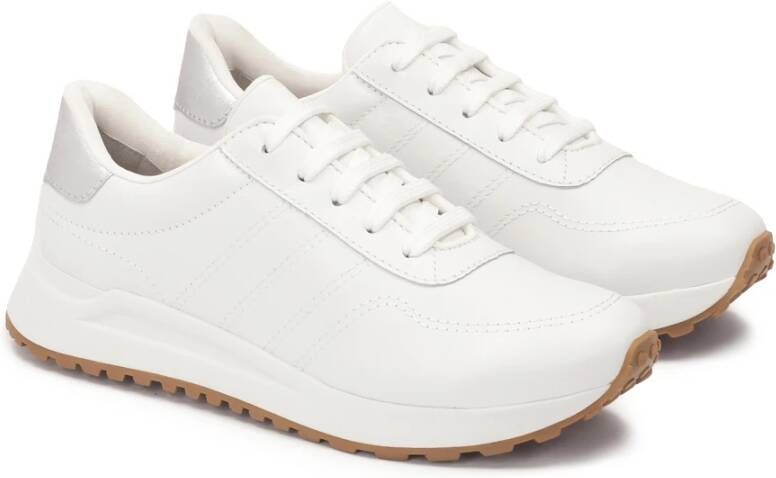 Kazar Witte leren hardloopschoenen White Dames