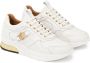 Kazar Witte leren sneakers met gouden inzetstukken White Dames - Thumbnail 3