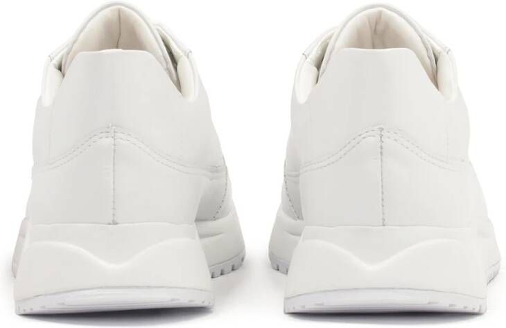 Kazar Witte leren sneakers op een comfortabele zool White Dames