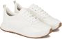 Kazar Witte monogram leren combinatie sneakers White Dames - Thumbnail 2