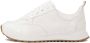 Kazar Witte monogram leren combinatie sneakers White Dames - Thumbnail 5