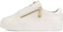 Kazar Witte sneakers met reliëfpatroon en ritssluiting White Dames - Thumbnail 3