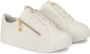 Kazar Witte sneakers met reliëfpatroon en ritssluiting White Dames - Thumbnail 4