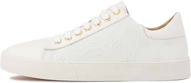 Kazar Witte sneakers met reliëfpatroon White Dames