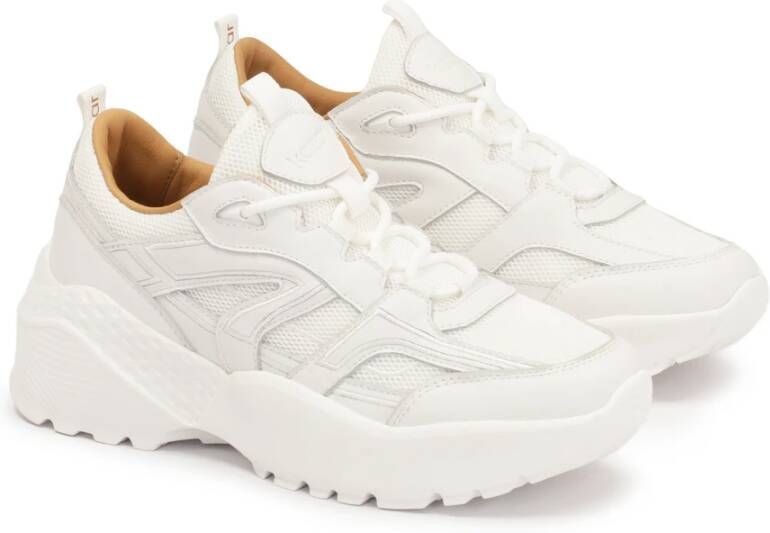 Kazar Witte sneakers op een dikke zool White Dames