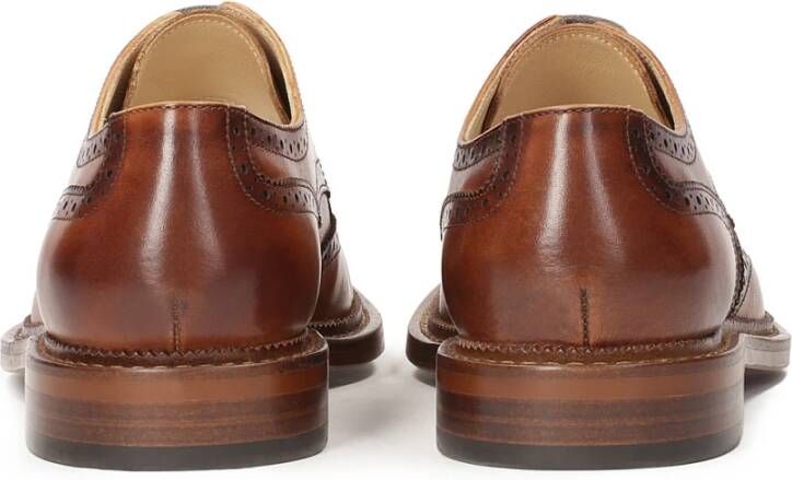 Kazar Zakelijke brogue halfschoenen met opengewerkte decoratie Brown Heren