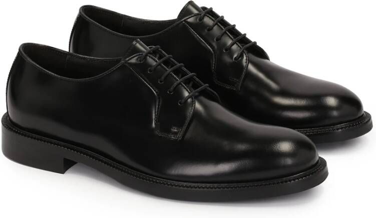 Kazar Zakelijke zwarte leren halfschoenen Black Heren