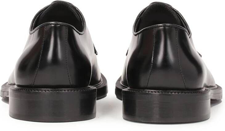 Kazar Zakelijke zwarte leren halfschoenen Black Heren