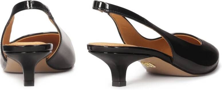 Kazar Zwart gelakte lage hakken pumps Black Dames