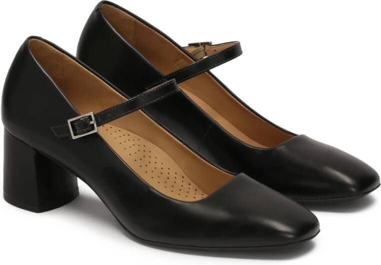 Kazar Zwarte bandpumps Black Dames