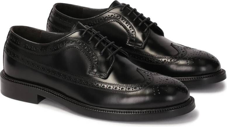 Kazar Zwarte brogues op een leren zool Black Heren