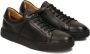 Kazar Zwarte casual leren sneakers Black Heren - Thumbnail 3