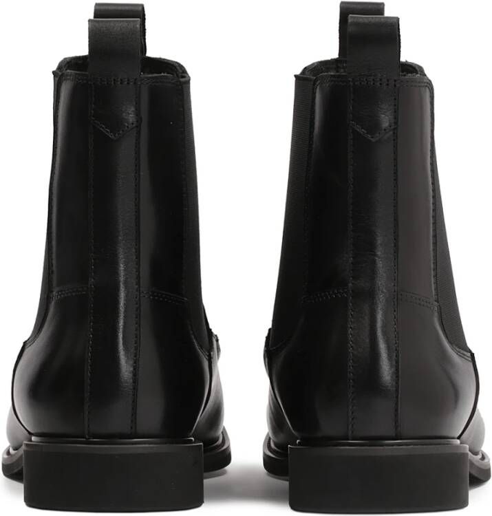 Kazar Zwarte Chelsea Boots met Stiksels Black Heren