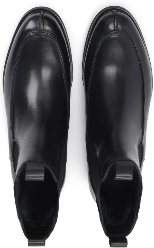 Kazar Zwarte Chelsea Boots met Stiksels Black Heren