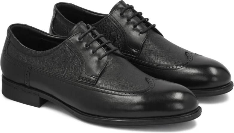 Kazar Zwarte Derby Casual Schoenen Black Heren