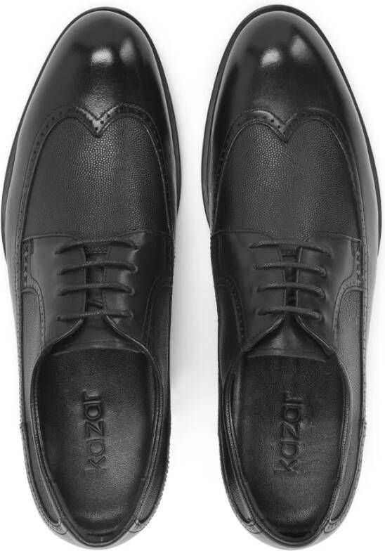 Kazar Zwarte Derby Casual Schoenen Black Heren