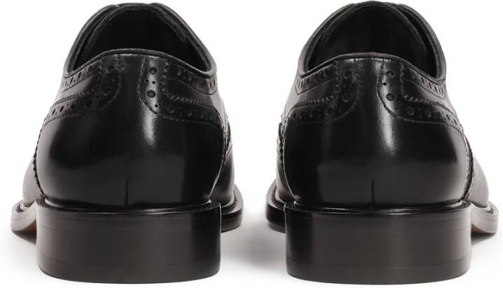 Kazar Zwarte elegante brogue-stijl halfschoenen Black Heren