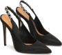 Kazar Zwarte elegante pumps met open hiel en sieraden decoraties Black Dames - Thumbnail 2