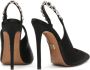 Kazar Zwarte elegante pumps met open hiel en sieraden decoraties Black Dames - Thumbnail 3